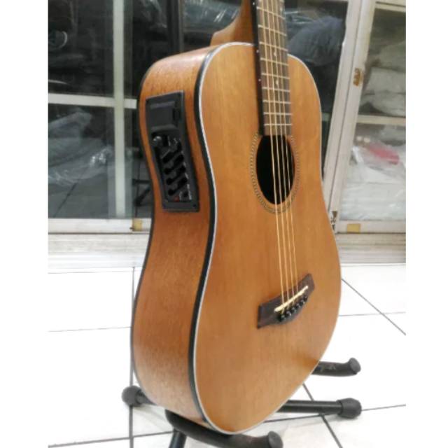 Gitar akustik elektrik mini original cowboy Gw120ns