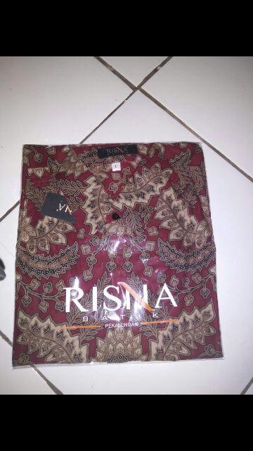 Risna Batik Krb175 Kemeja Batik Pria Lengan Panjang Exclusive Batik Primis M L Xl