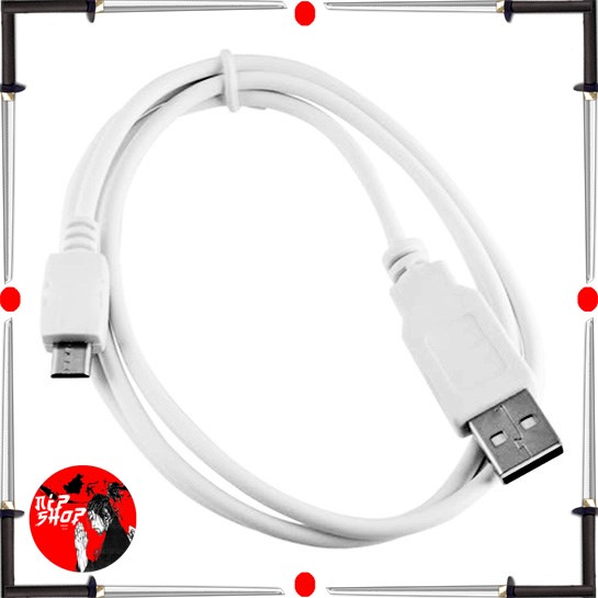 Kabel Charger Micro USB 1 Meter - White