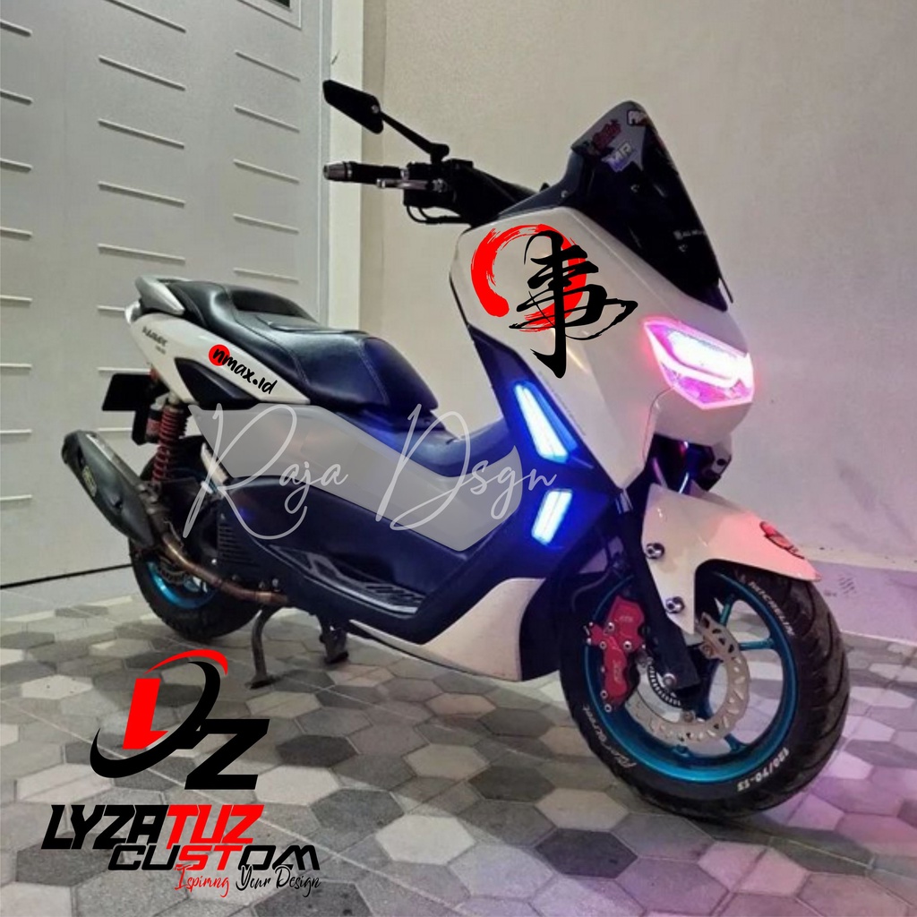 CUTTING STIKER VARIASI N MAX KANJI KEREN KATAKANA MAX STIKER VIRAL