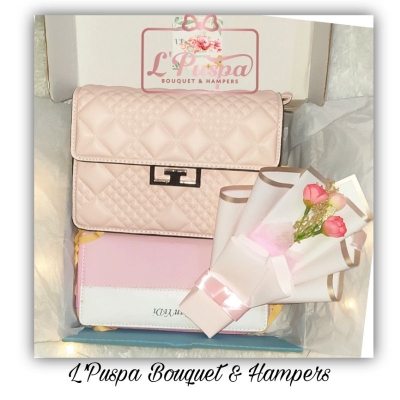 Hampers ulang tahun Tas Pink / Hampers ulang tahun / momen spesial lainnya / Gift box