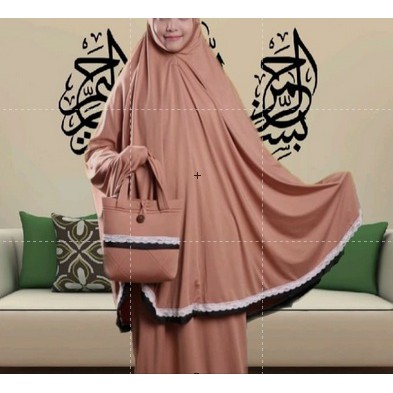 Mukena jersey dewasa han and vie platinum