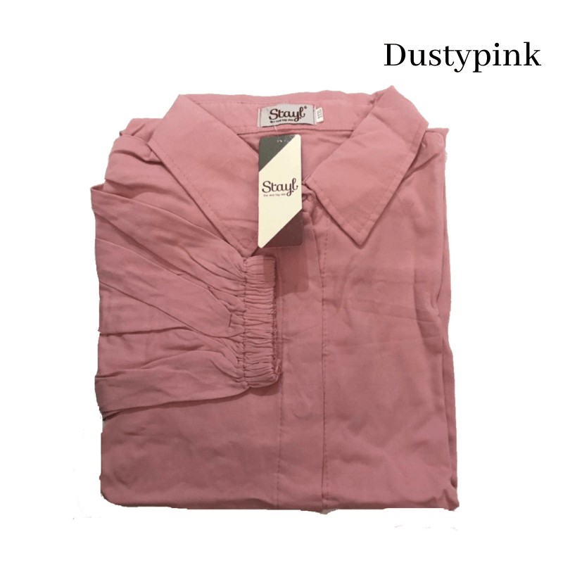LD 100 - 120 ( FIT TO 3XL ) Atasan bigsize kemeja wanita jumbo baju kerja wanita rania stayl-5