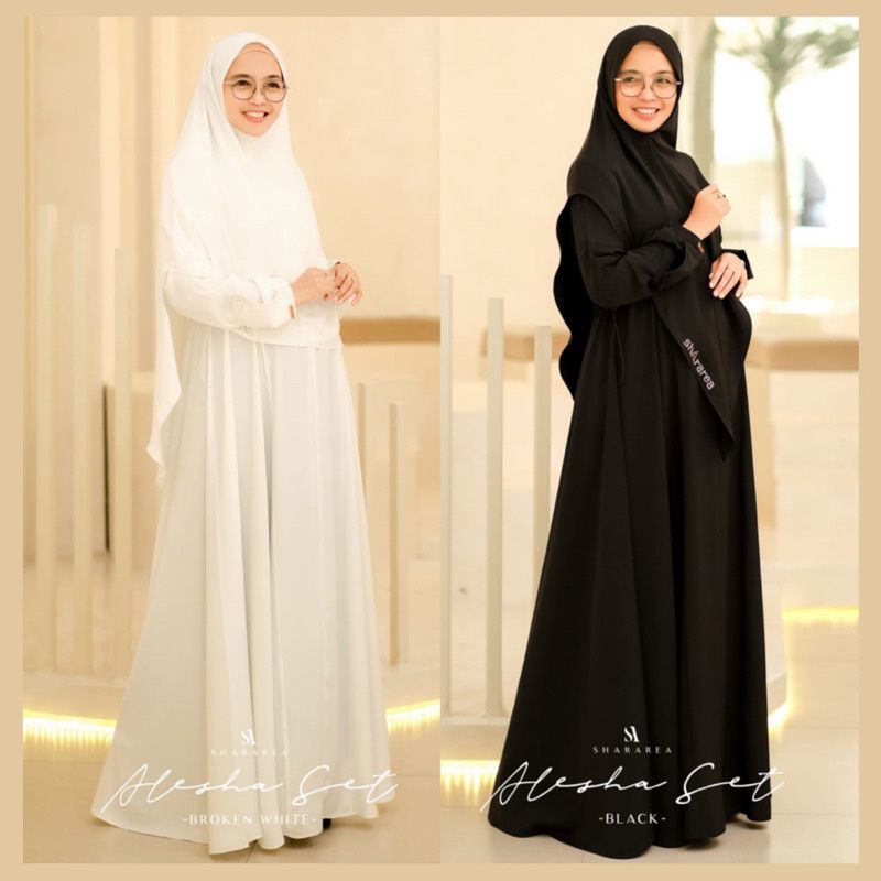 Gamis ALESHA Set syari original by SHARAREA