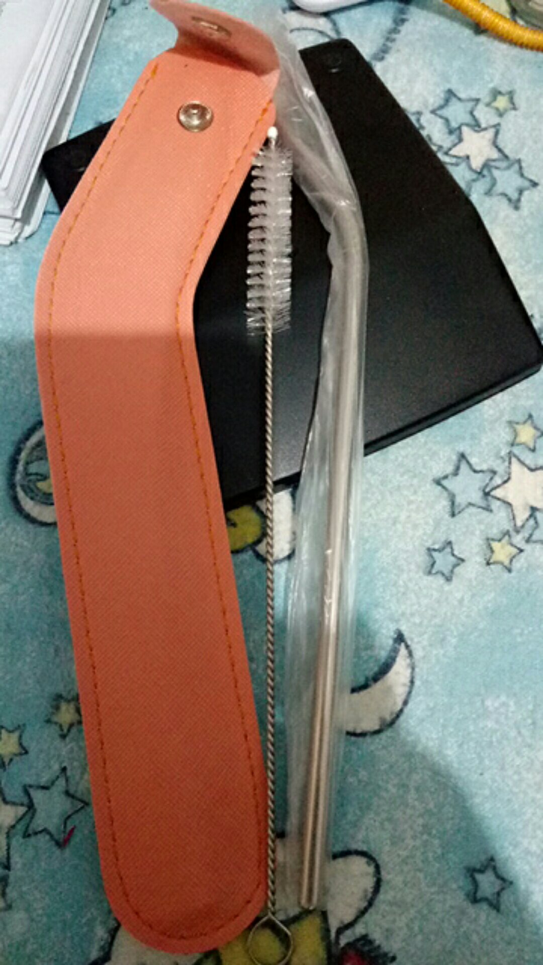 Set Paket Sedotan Stainless Pouch