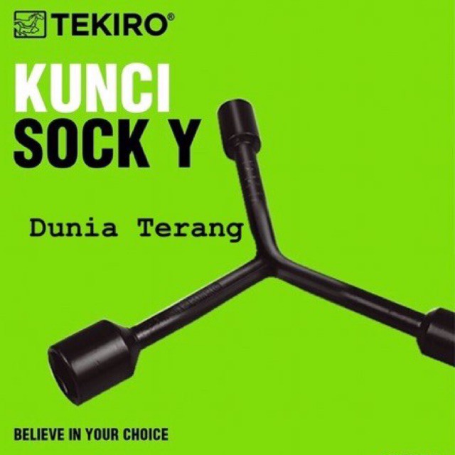 Kunci Sock Y TEKIRO 8 9 10 11 12 13 14 17 PENDEK Hitam / Shock Wrench Spanner Y (Socket Sok Shok Y)