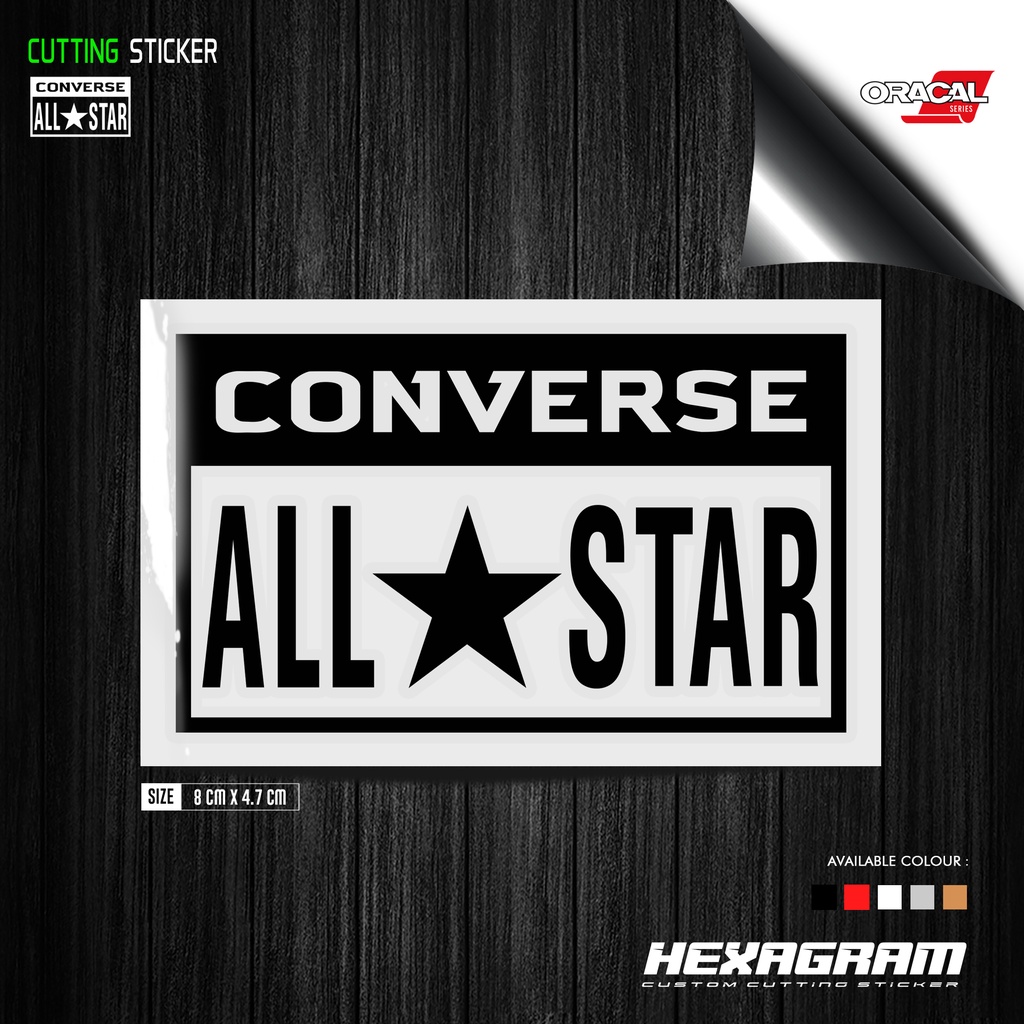 Cutting Sticker Converse All Star | Stiker Cutting  Logo Converse All Star |  Converse All Star
