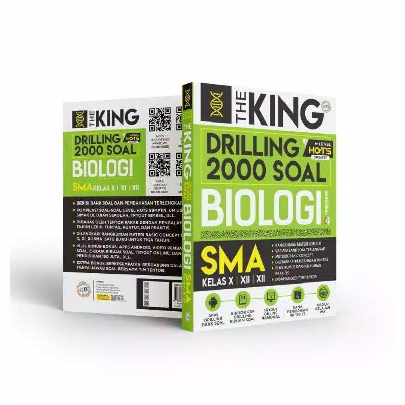 BUKU SMA THE KING DRILLING 2000 SOAL MATEMATIKA, KIMIA, FISIKA, BIOLOGI-BIOLOGI