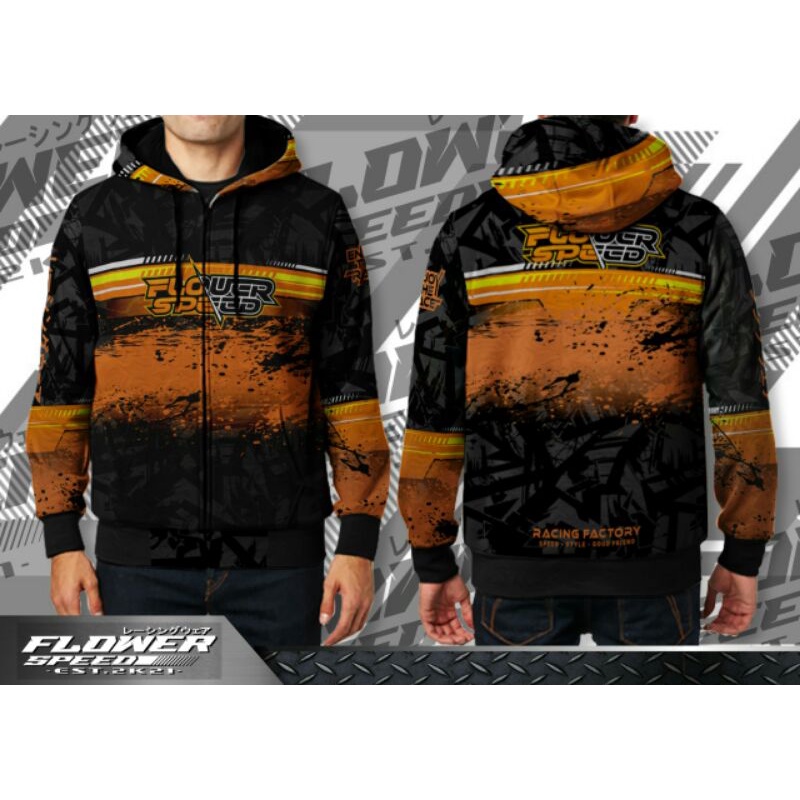 Flower Speed Jaket pria Racing bahan lotto terlaris dan termurah - Jaket Racing Flower Speed