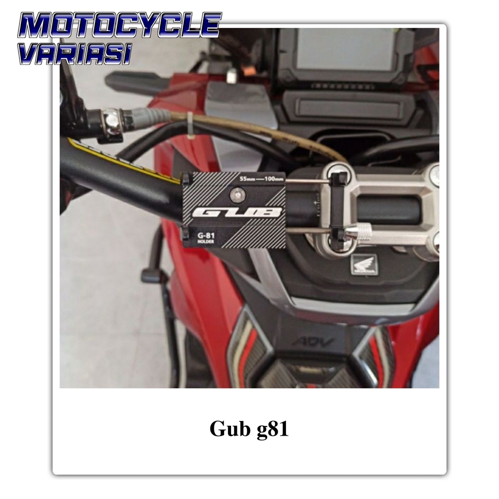 Gub g81 Holder hp gps aluminium honda adv pcx beat street scoopy dll