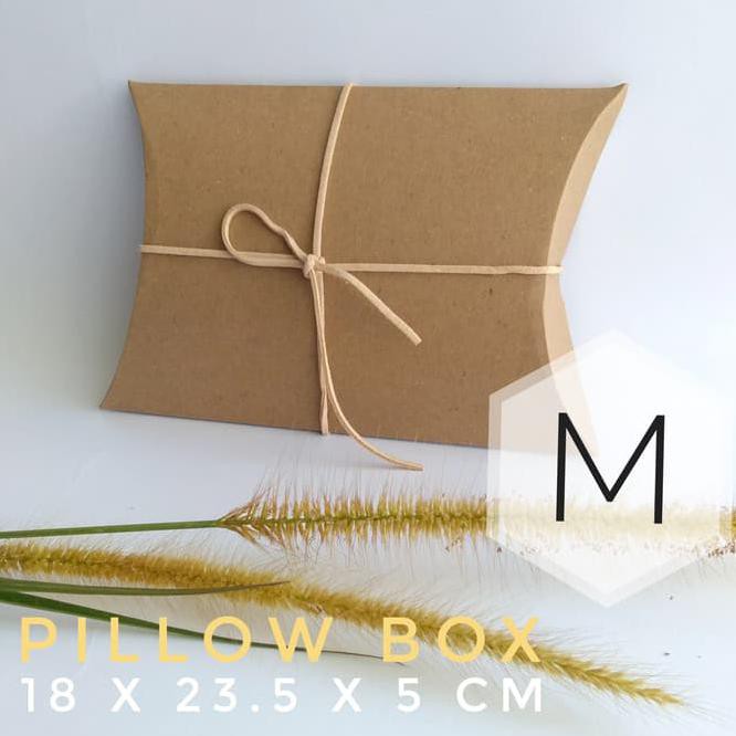 

4Lm1 Pillow Box Medium: 18X23.5X5 Cm Dus / Box / Kemasan / Paperbox E0Uz