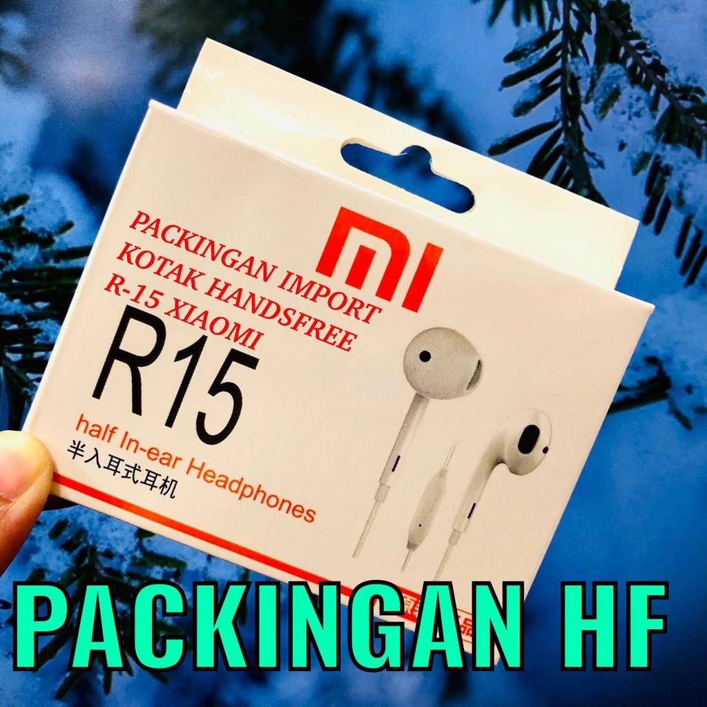 packingan headset earphone xiaomi dan oppo