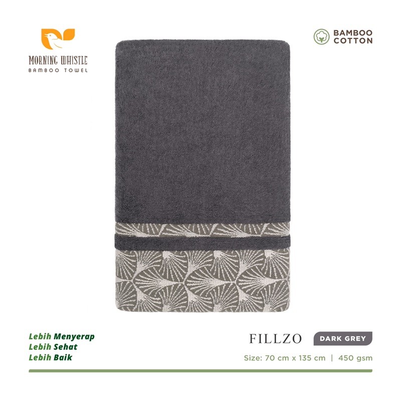 ORIGINAL | Terry Palmer Morning Whistle Bamboo Fillzo Handuk Mandi Dewasa 70 x 135 cm