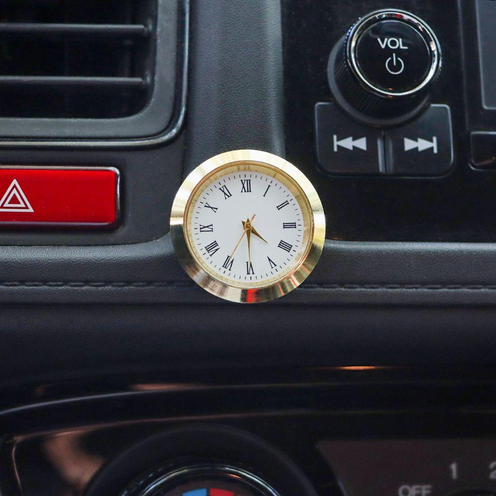 Top Car New Auto Ornament Mechanics Quartz Jam Baru Jam Mobil Internal Stick-On