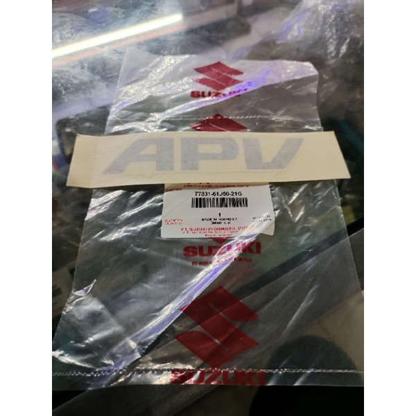 stiker APV pintu bagasi Suzuki APV blind van