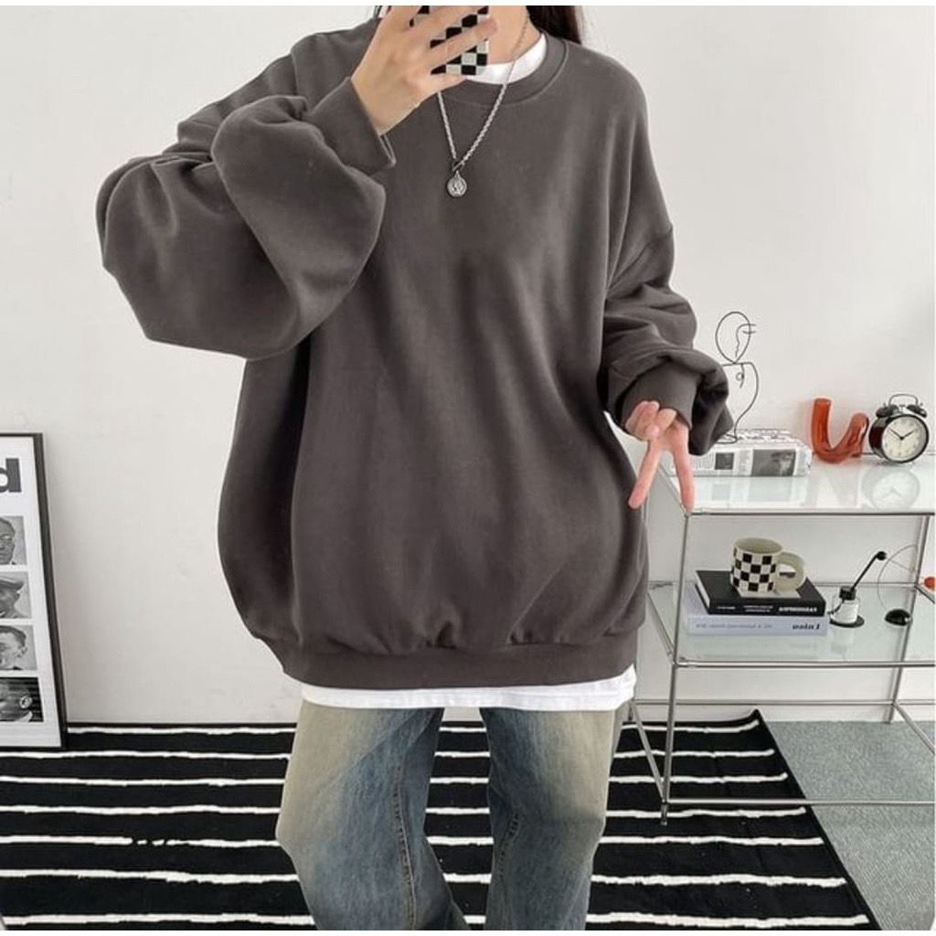 [COD] Swater Wanita Oversize Basicly XXXL LD 130 pj 70