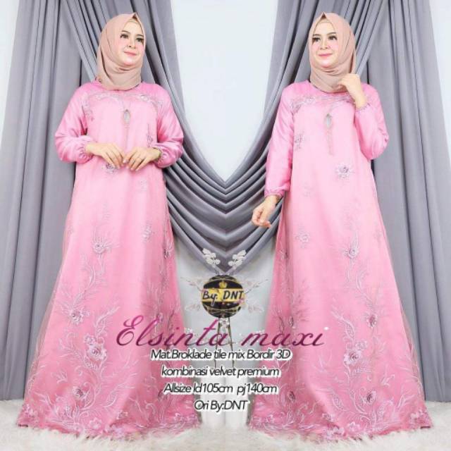 ELSINTA MAXY gamis 3d ORI DNT best seller