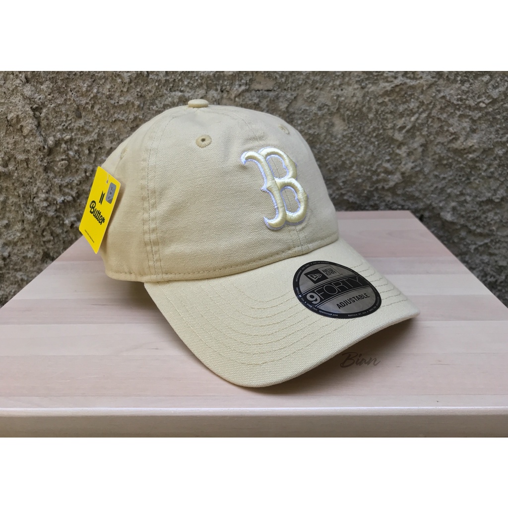 Topi BTS Butter x New Era 9Forty Unstructured Boston Red Sox Khaki Cap
