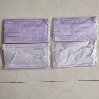 Masker Disposable Hijab Jilbab  Untuk Muslimah 3 Ply Warna  