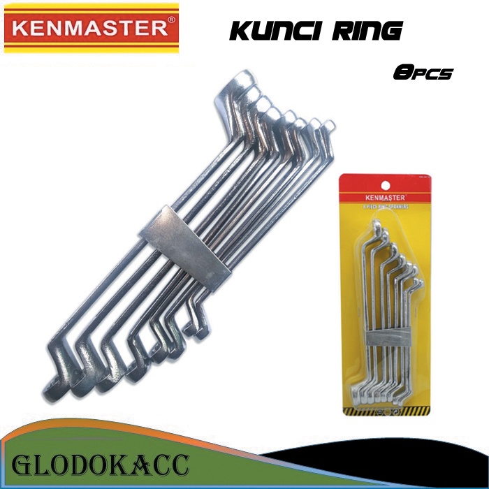 Kunci Ring Set 8 pcs / Kenmaster Kunci Ring 6-22 mm Spanners