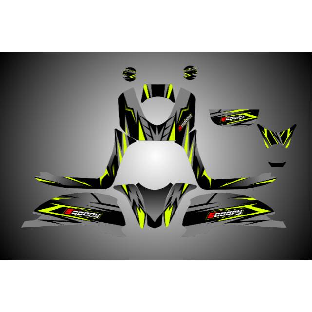 Decal stiker scoopy 2018 fullbodi