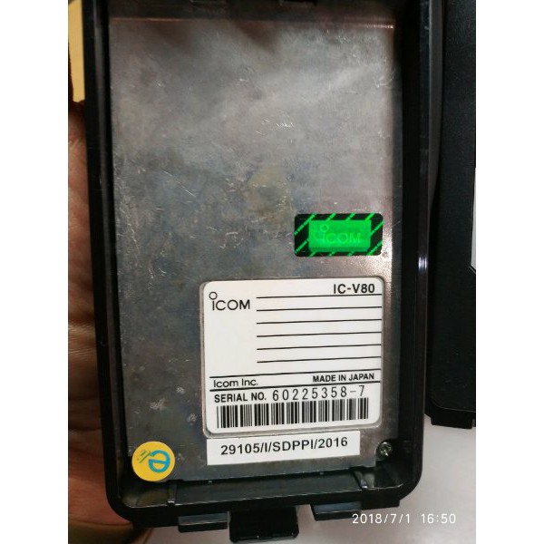 HT Icom V80 Original Baru