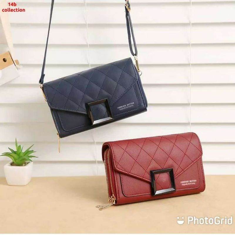 MOEZHA_ Tas Selempang Wanita Tas Kulit Dompet Handbag Tebal Cewek Multifungsi FY C270-7