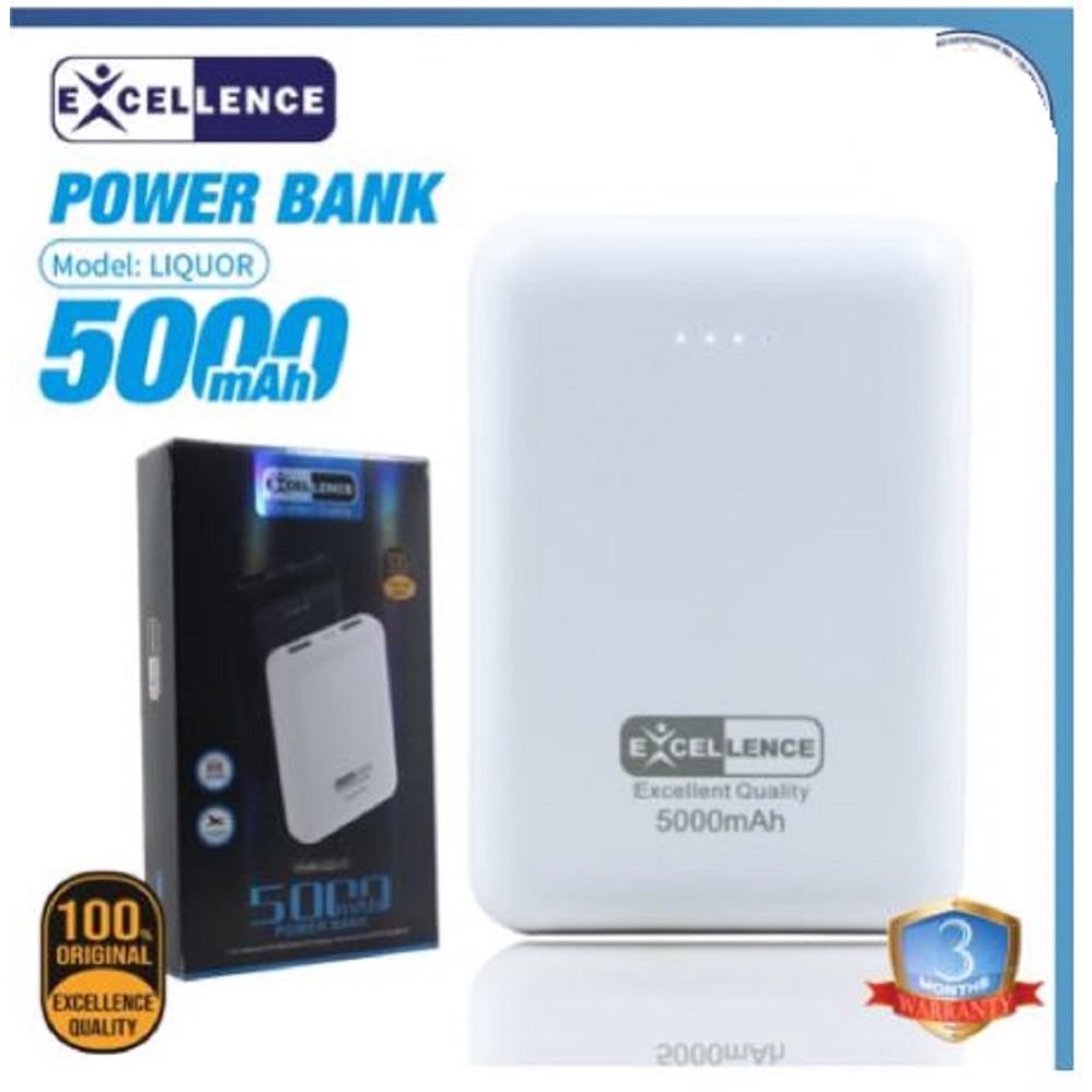 POWER BANK EXCELLENCE 5000 MAH REAL CAPACITY