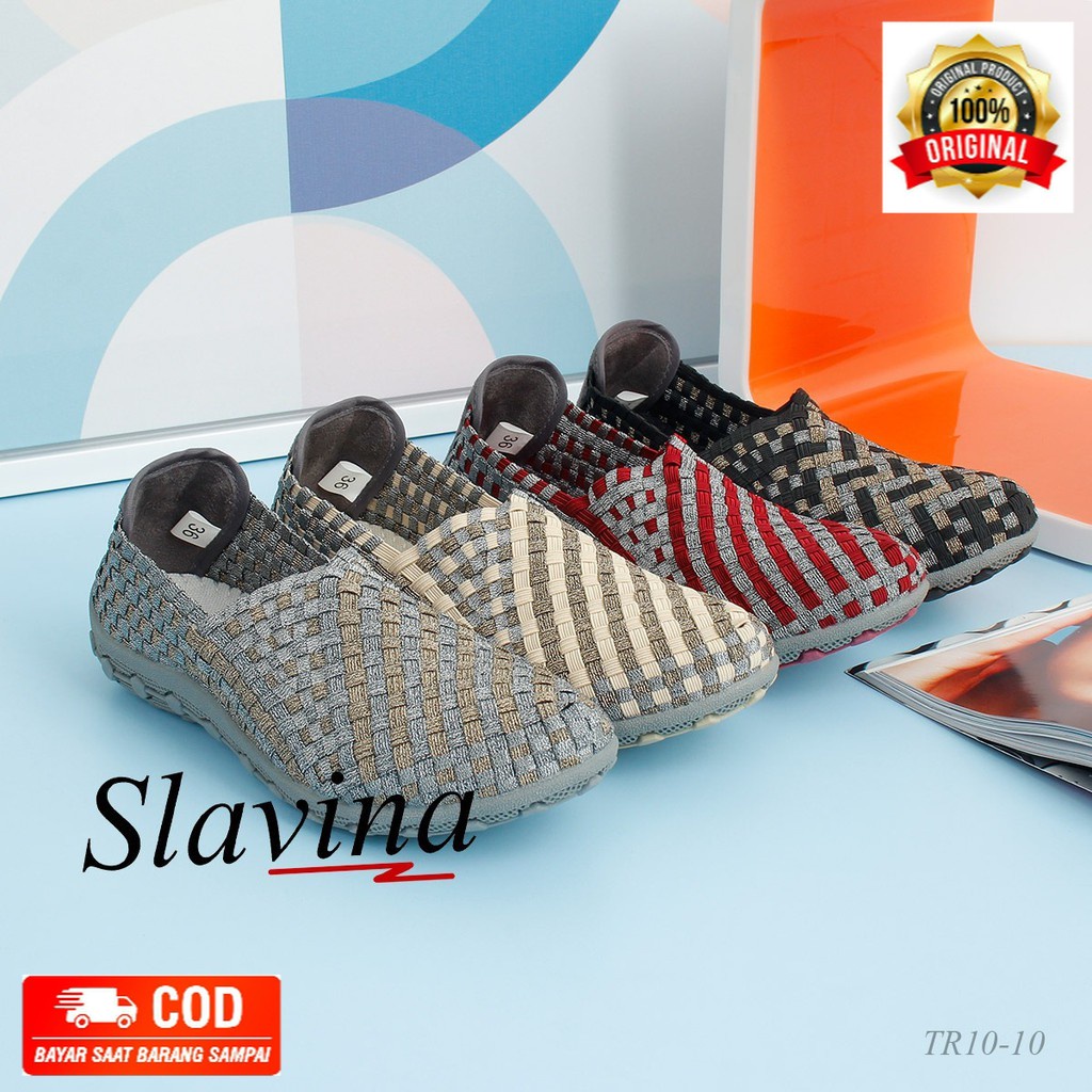 Sepatu Slavina Flat Rajut TR10-10