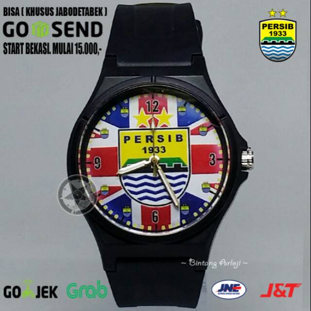 JAM TANGAN PERSIB ANTI AIR (+BOX JAM BB &amp; +BATREI CADANGAN)