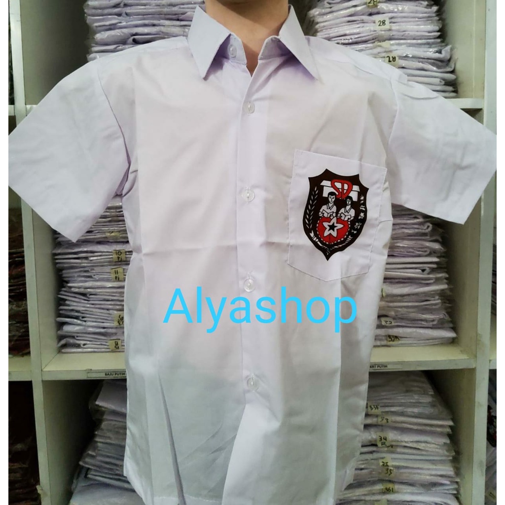 Baju Putih SD Pendek BET dan POLOS Seragam Sekolah Merek SERAGAM, No.7-13