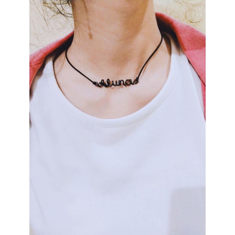 Kalung nama kawat • kalung choker nama custom • wire neklace