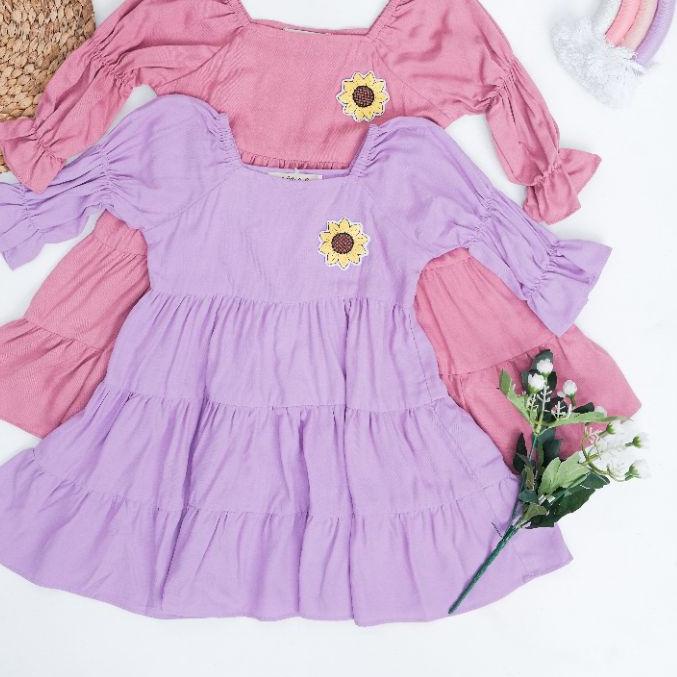 11.11 HALONA DRESS ANAK - TUNIK ANAK - GAMIS ANAK - DRESS ANAK - BAJU ANAK PEREMPUAN $