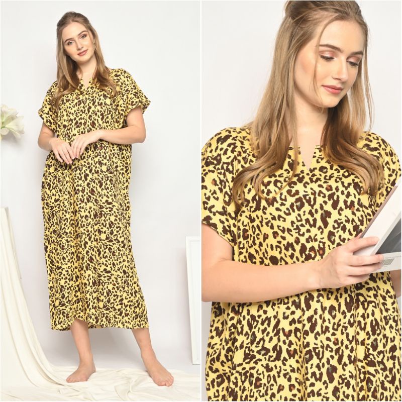 Daster Habel/HISBI Long BUSUI Panjang Semata Kaki Bahan Rayon Premium-Busui Habel 2