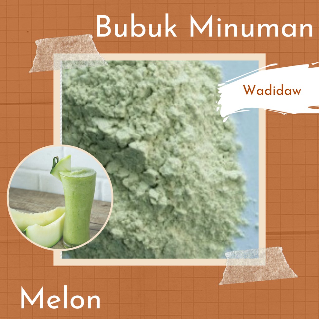 

Bubuk Minuman Premium Rasa Melon 1 Kg Serbuk Minuman Melon Enak Murah Halal Aman Terbaik