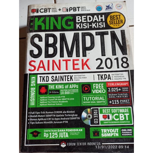 buku SBMPTN saintek 2018