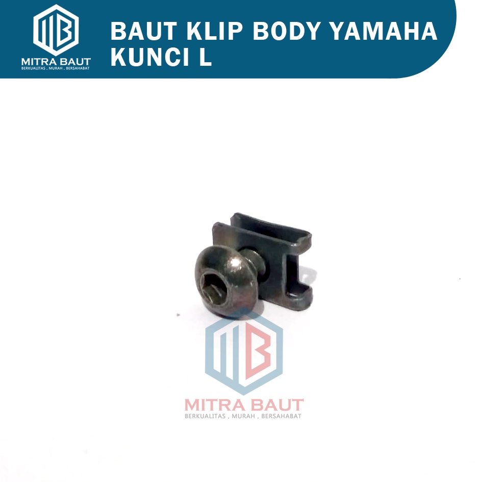 [ GROSIR ] Baut Klip Baut Body Yamaha 5x16 Kunci L / Baut Klip Motor Yamaha / Baut Klip Body