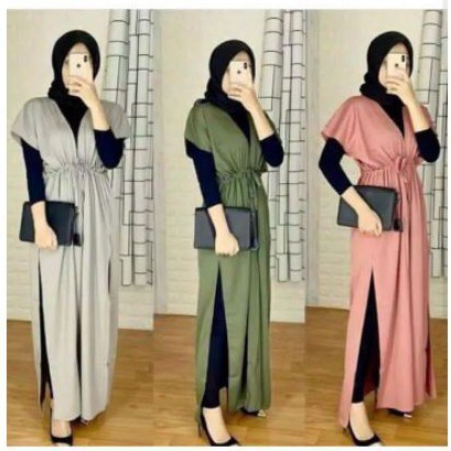 Baju gamis wanita terbaru gamis Remaja kekinian modern 2021 wanita dress Olivara maxy