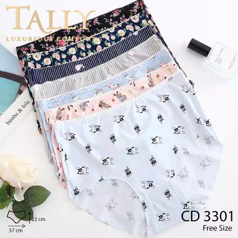 CELANA DALAM SEAMLESS LEMBUT WANITA TALLY 3301/3303 8313 8316 TANPA JAHITAN