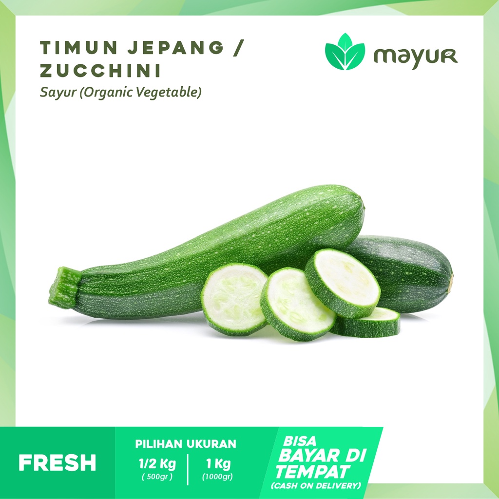 

Timun Jepang / Sayur Zukini / Timun Zucchini Segar ( 1/2kg | 1kg )