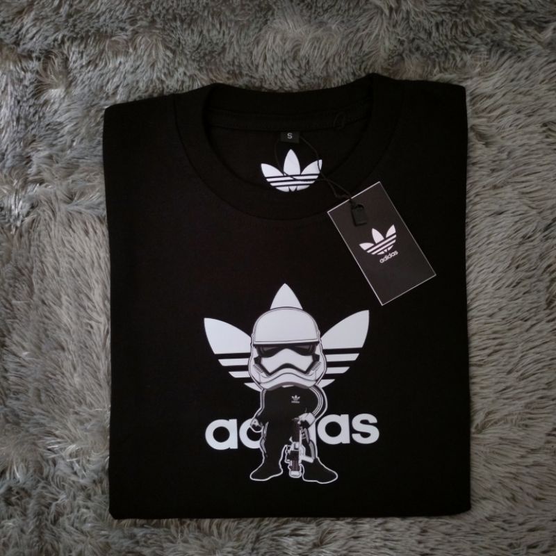 KAOS HITAM ADIDAS ANAK LAKI LAKI STAR WARS KAOS ANAK BRANDED MURAH BAJU ANAK COWOK CEWEK ATASAN PAKAIAN ANAK