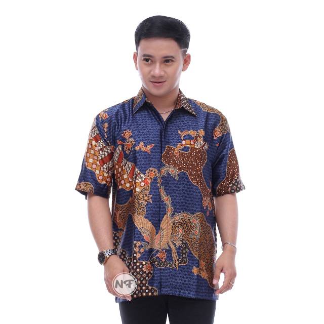 GROSIR KEMEJA BATIK SEMI SUTERA SILKY PREMIUM BERPURING