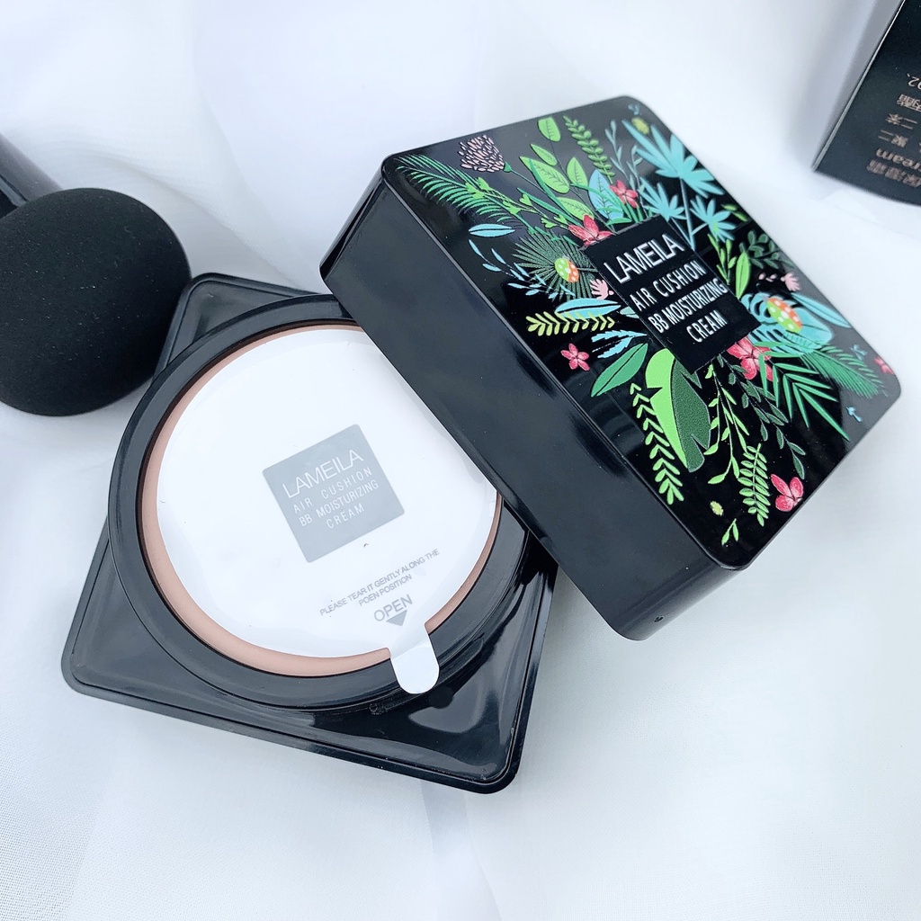 Lameila Mushroom Head Air Cushion CC Cream Moisturizing Rumah Cantik Foundation Yang Membuat Wajah Lebih Cerah Dan Tahan Lama Ketika Di Aplikasikan Ke Wajah