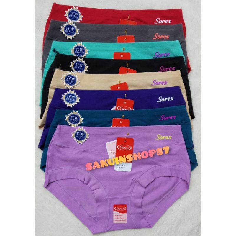 SAKUIN [6pcs]cd/celana dalam wanita dewasa sorex 1232 midi/cd wanita dewasa/cd wanita katun/sorex/cd