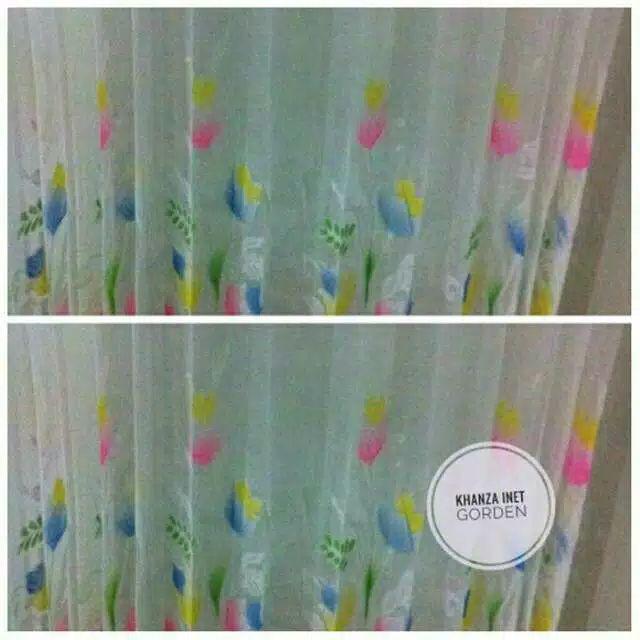Gorden Vitrase Daleman  Tipis Trsanparan Motif Bunga Gorden Siang Gorden Jendela Gorden Pintu  Kamar