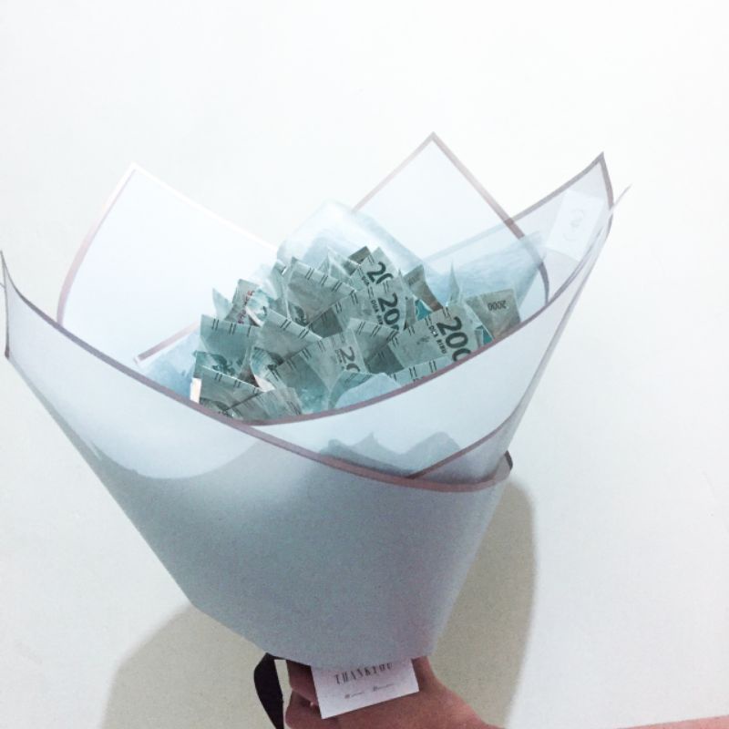 MONEY BOUQUET CIRCLE-BOUQUET UANG CIRCLE-BIRTHDAY GIFT-PECAHAN UANG 20K