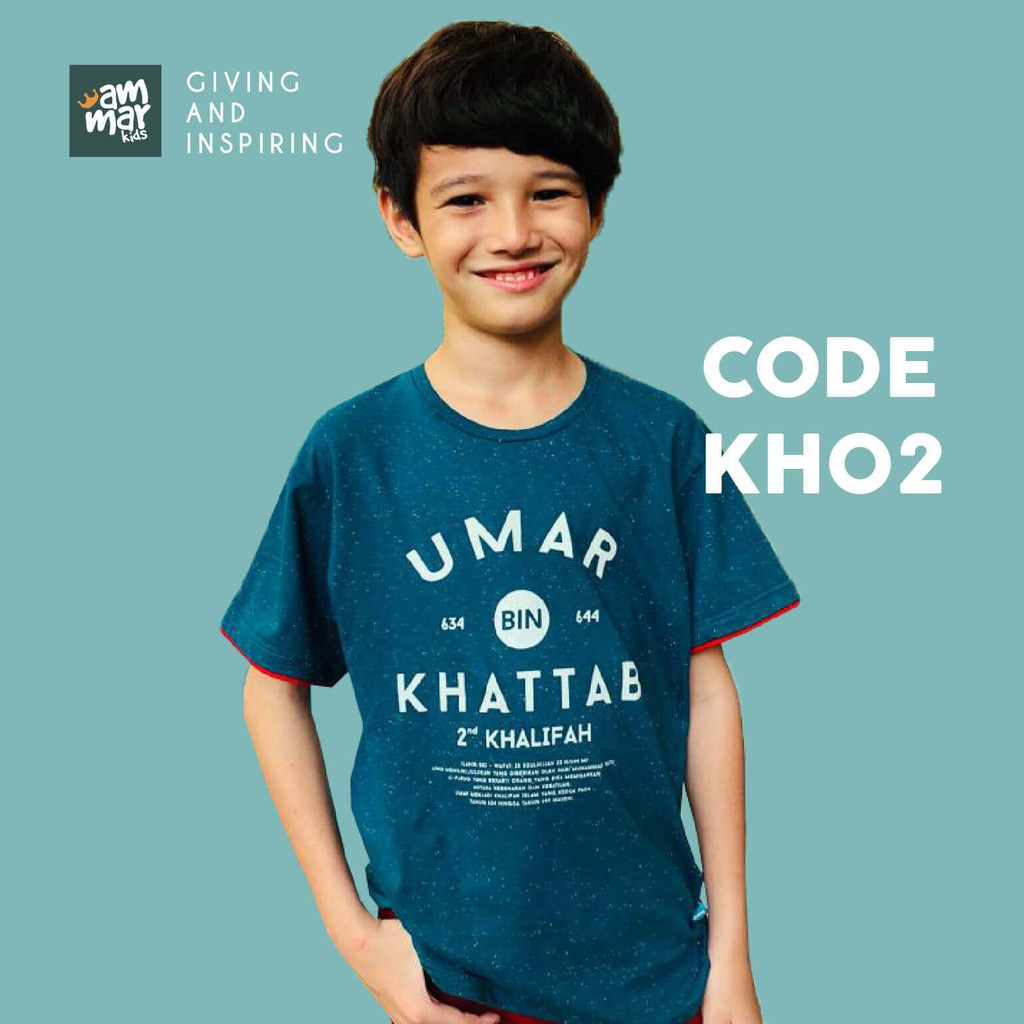 eStore - Kaos Anak Seri Khalifah Ummar Ammar Kids - KH 02 A