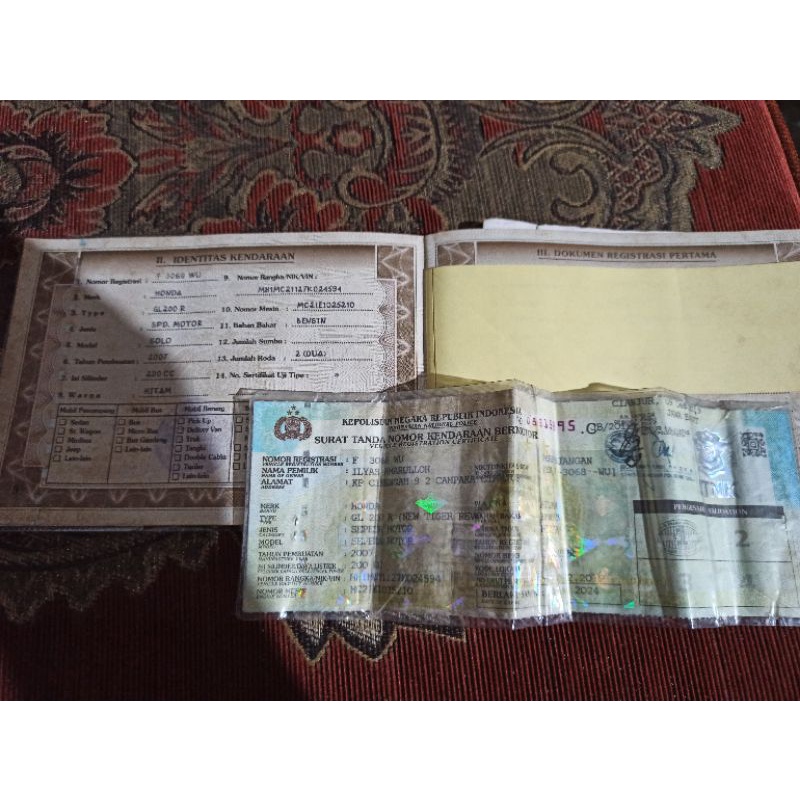 surat tirev plat F pajak off 1x kaleng panjang 2024