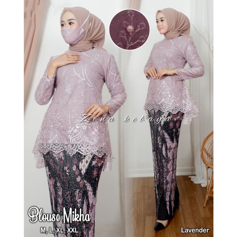 SET KEBAYA MODERN BLOSE MIKHA KEBAYA WISUDA KEBAYA PESTA