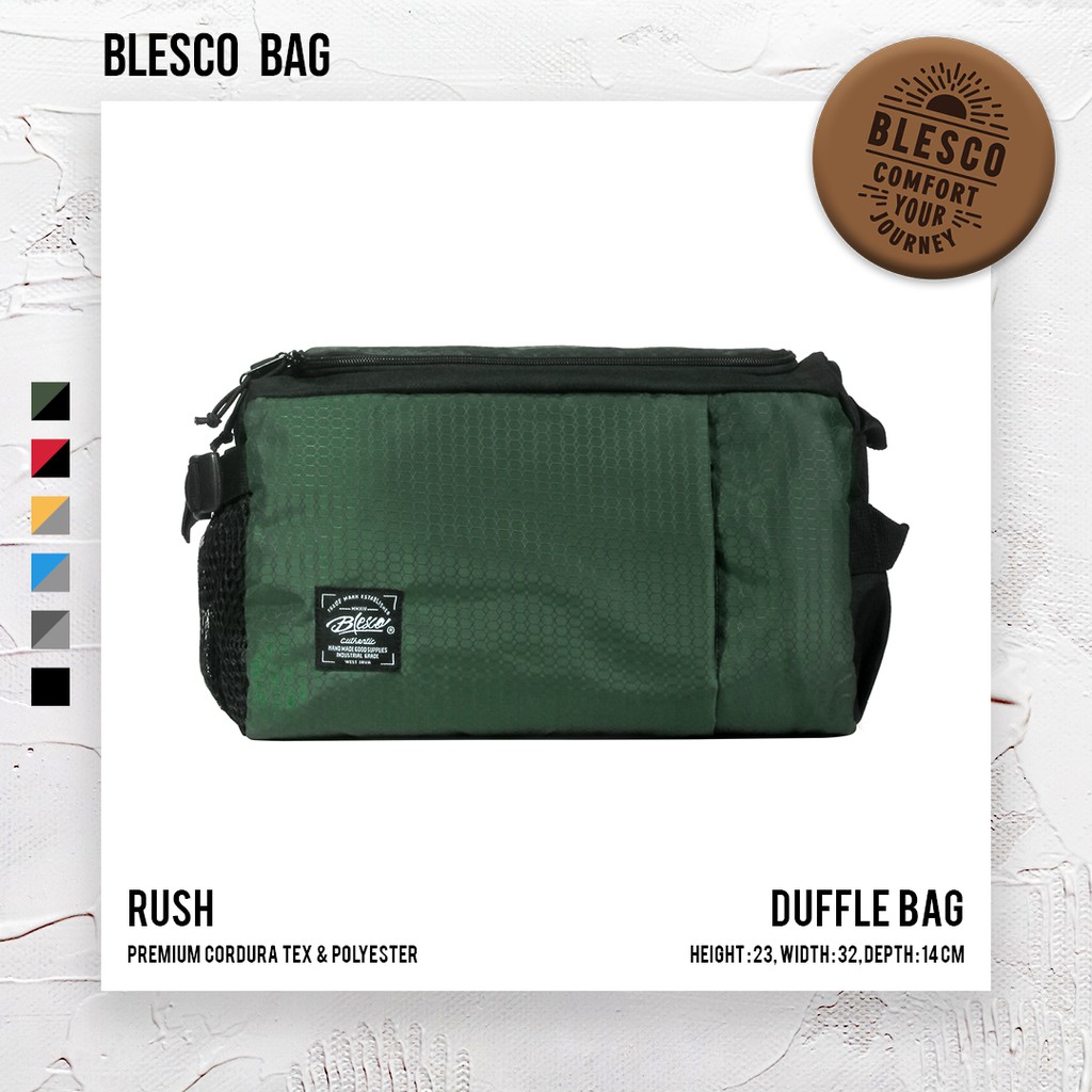 Tas Olahraga Pria Tas Selempang Pria Warna Green - Blesco Rush